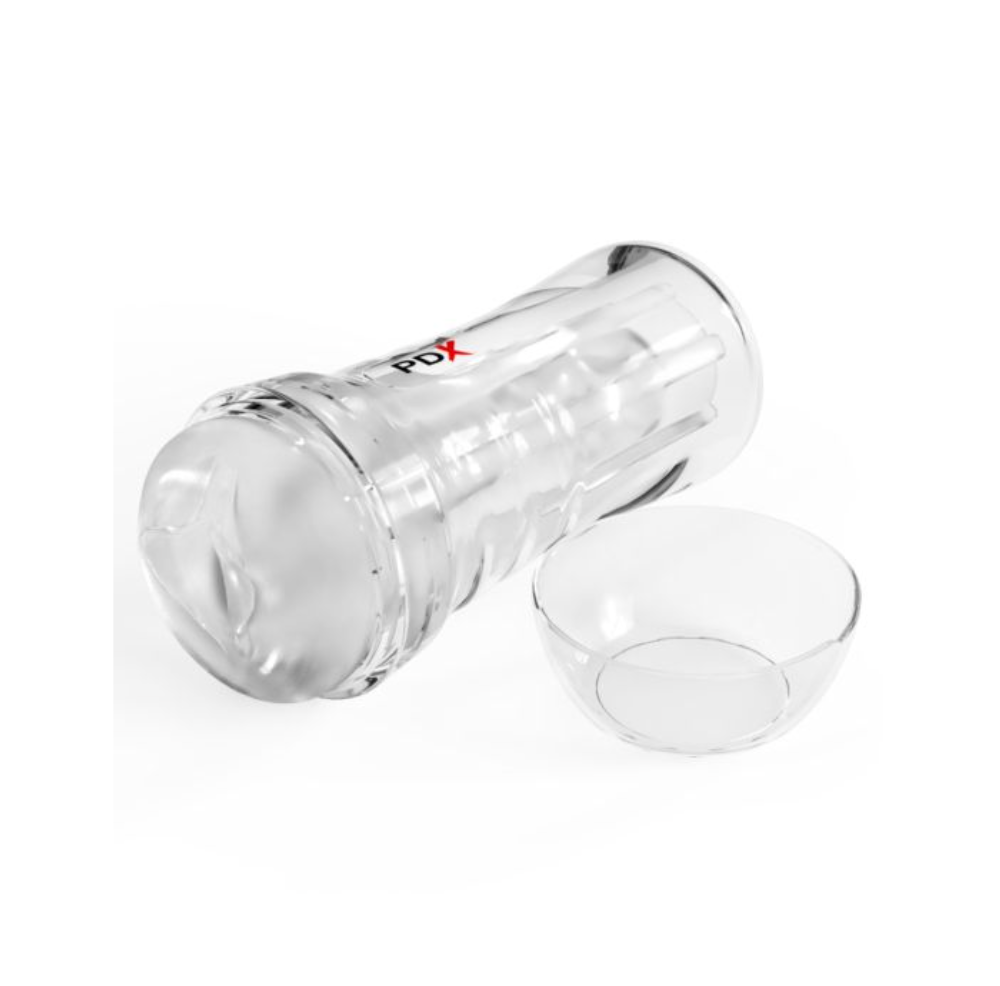 Pipedream - PDX Extreme - Super Luscious Lips Self-Lubricating Stroker - Clear