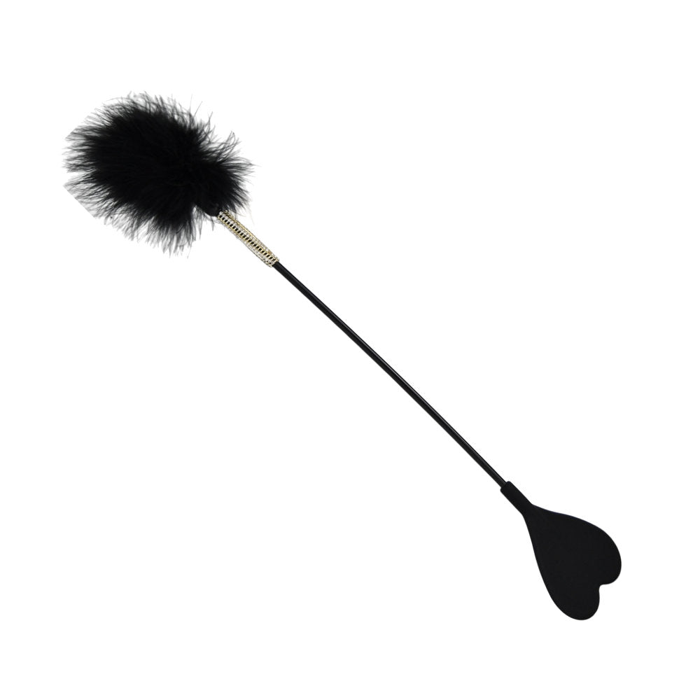 Bound to Please Silicone Heart Shaped Crop Feather Tickler