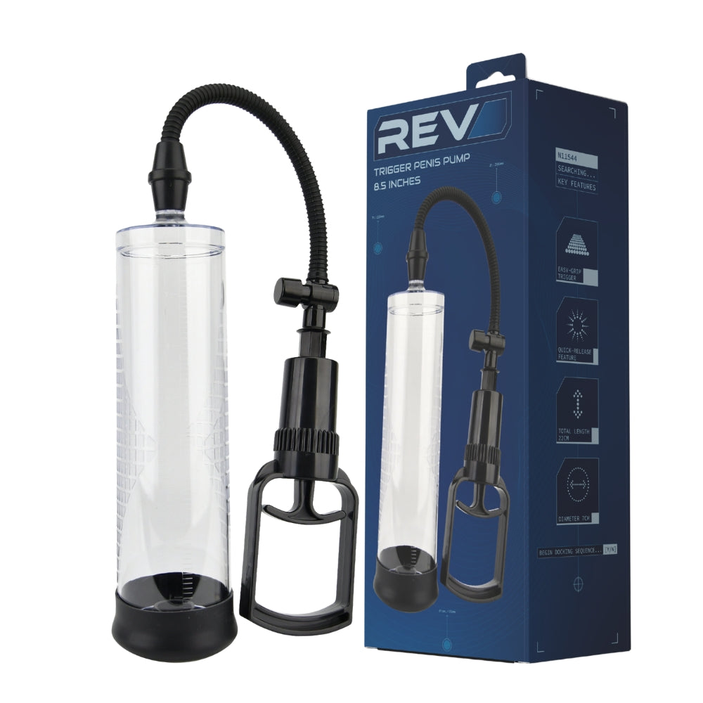 Rev-Pump Trigger Penis Pump 8.5 Inches