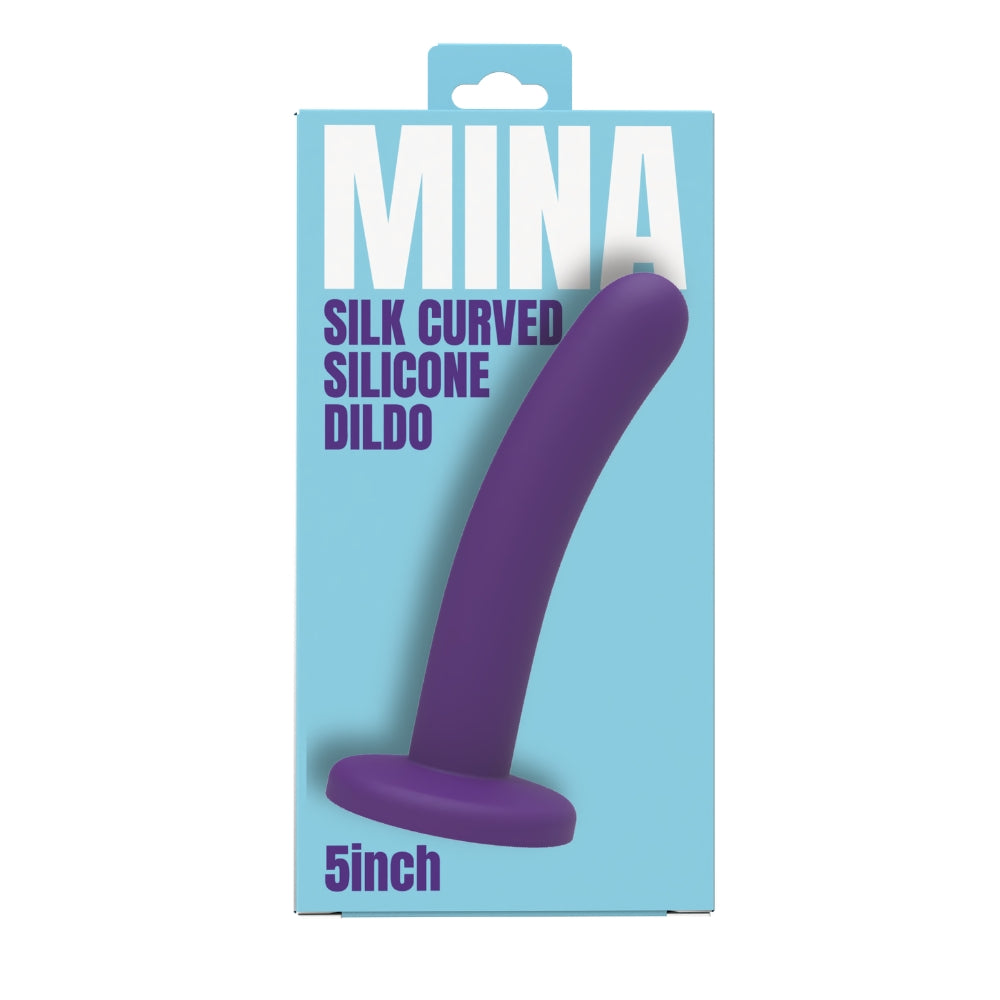 Mina Silk Curved Silicone Dildo 5 Inch
