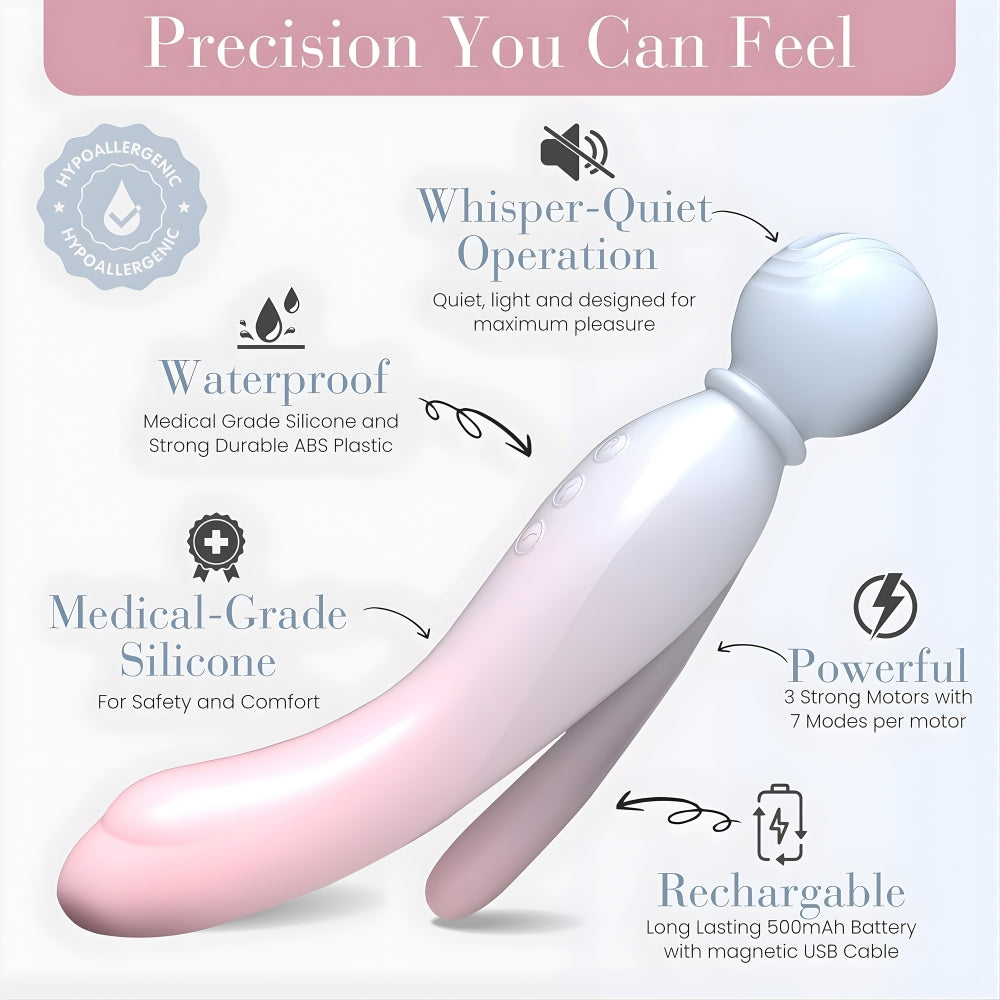 MYLO 3-in-1 Body Wand Massager Air