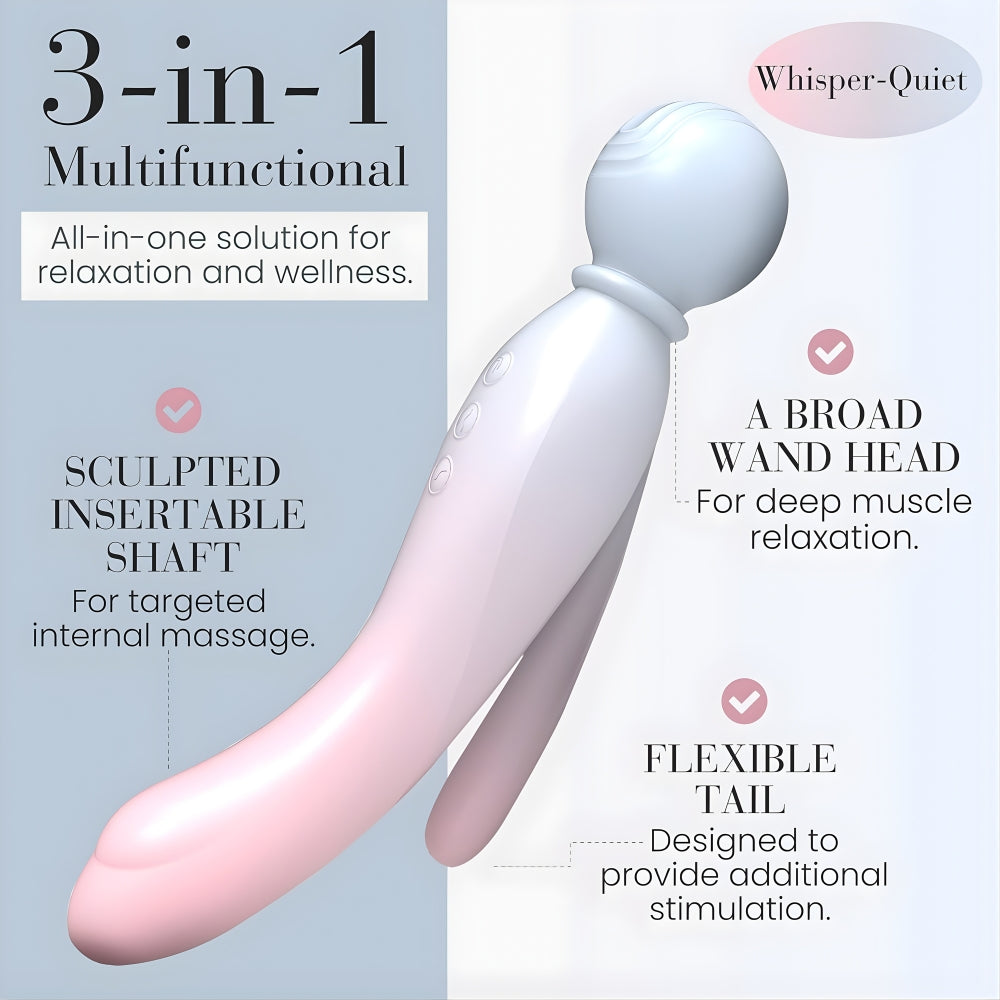 MYLO 3-in-1 Body Wand Massager Air