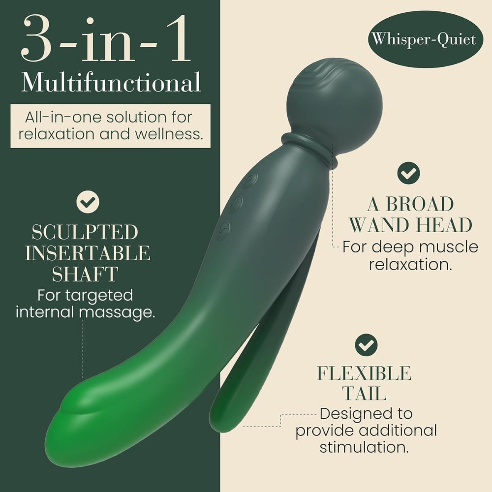 MYLO 3-in-1 Body Wand Massager Earth
