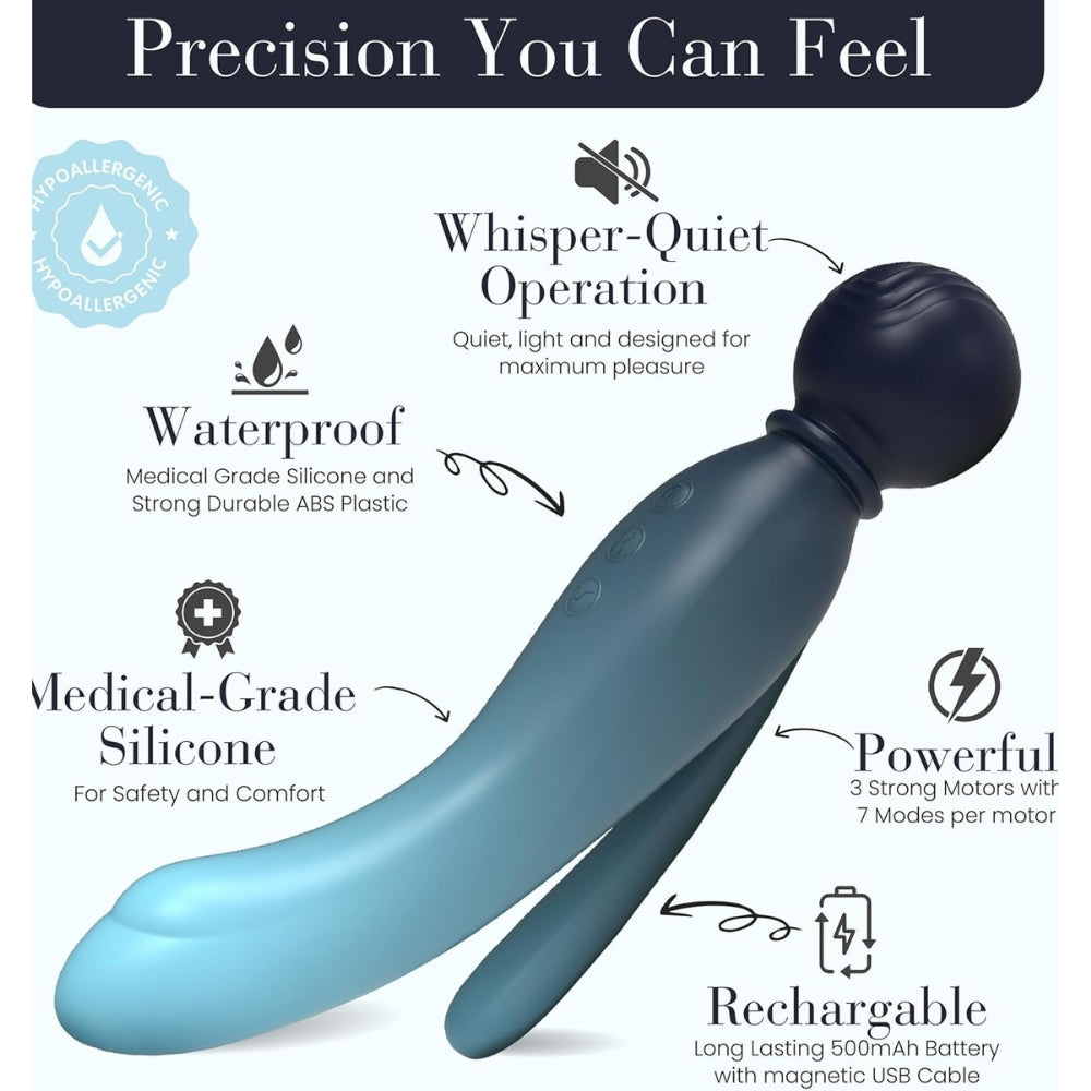 MYLO 3-in-1 Body Wand Massager Water