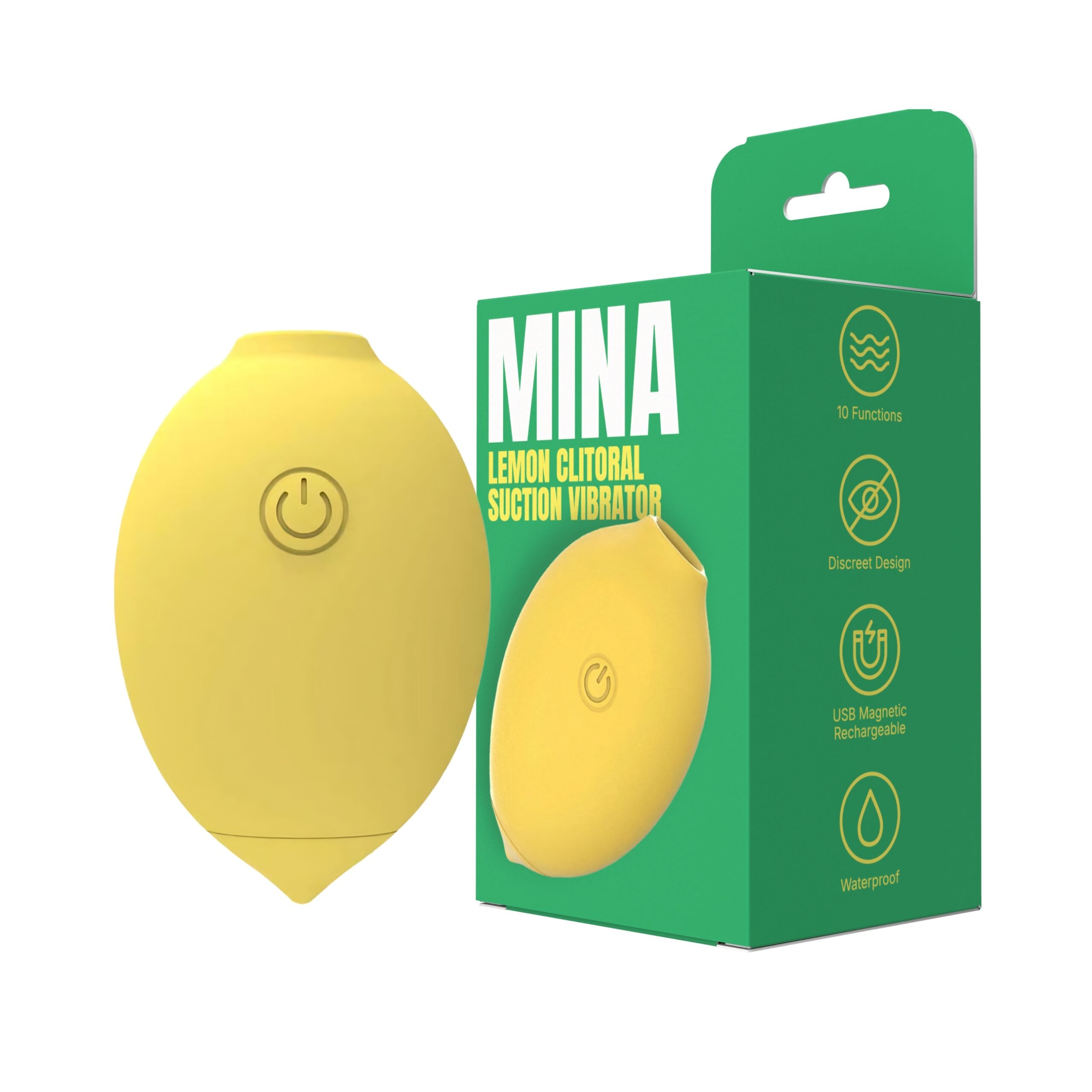Mina Lemon Clitoral Suction Vibrator