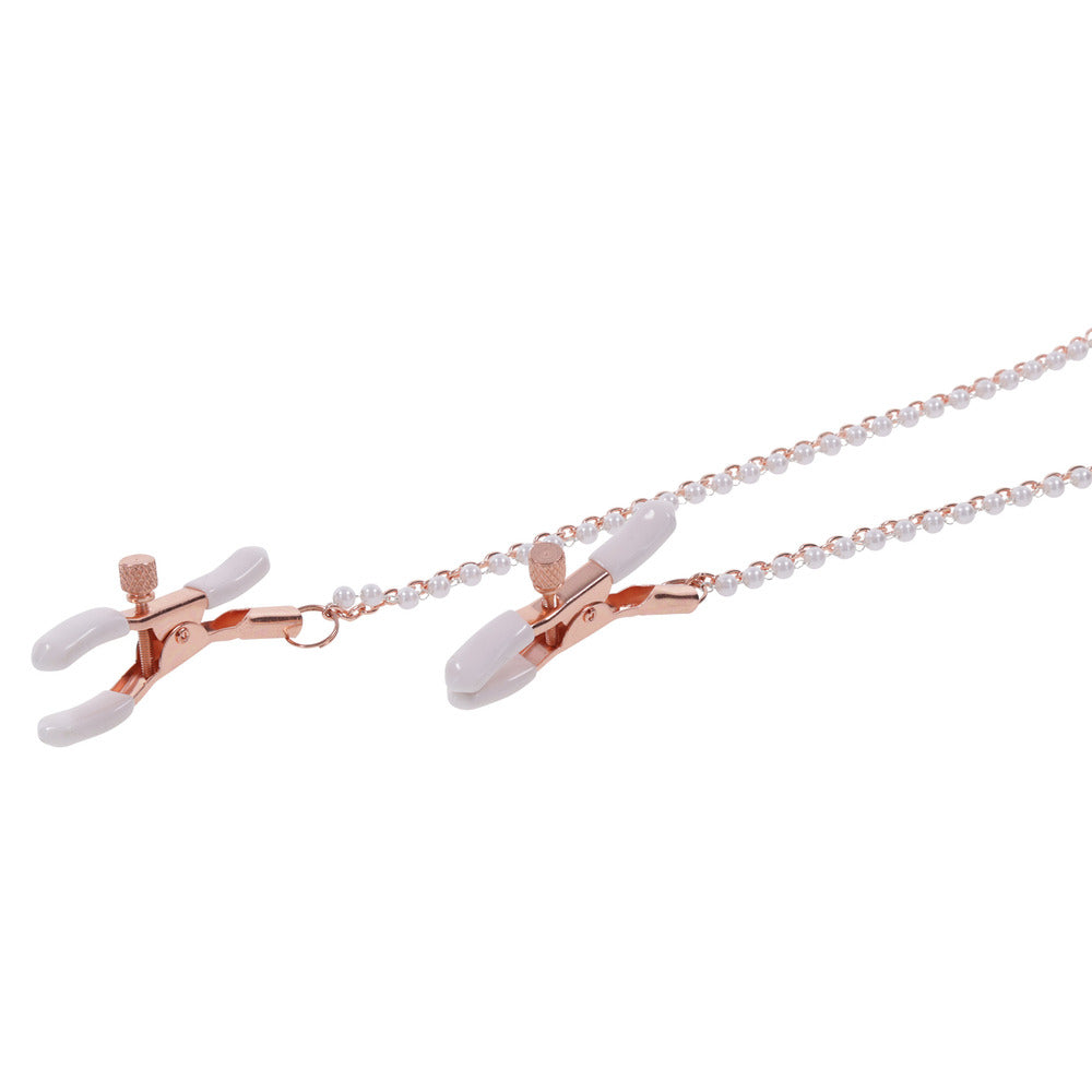 Peaches n CreaMe Collar with Nipple Clamps Pink