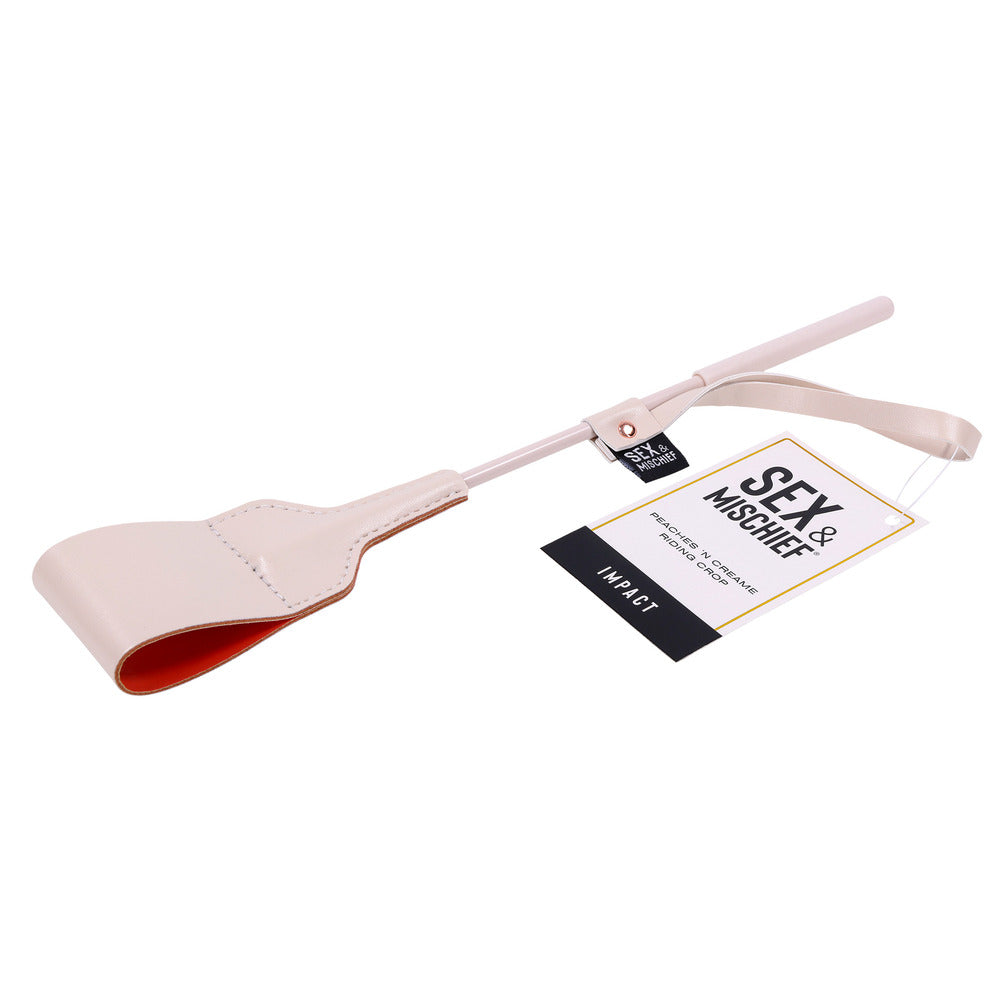 Peaches n CreaMe Riding Crop Pink – Faux Leather Tease