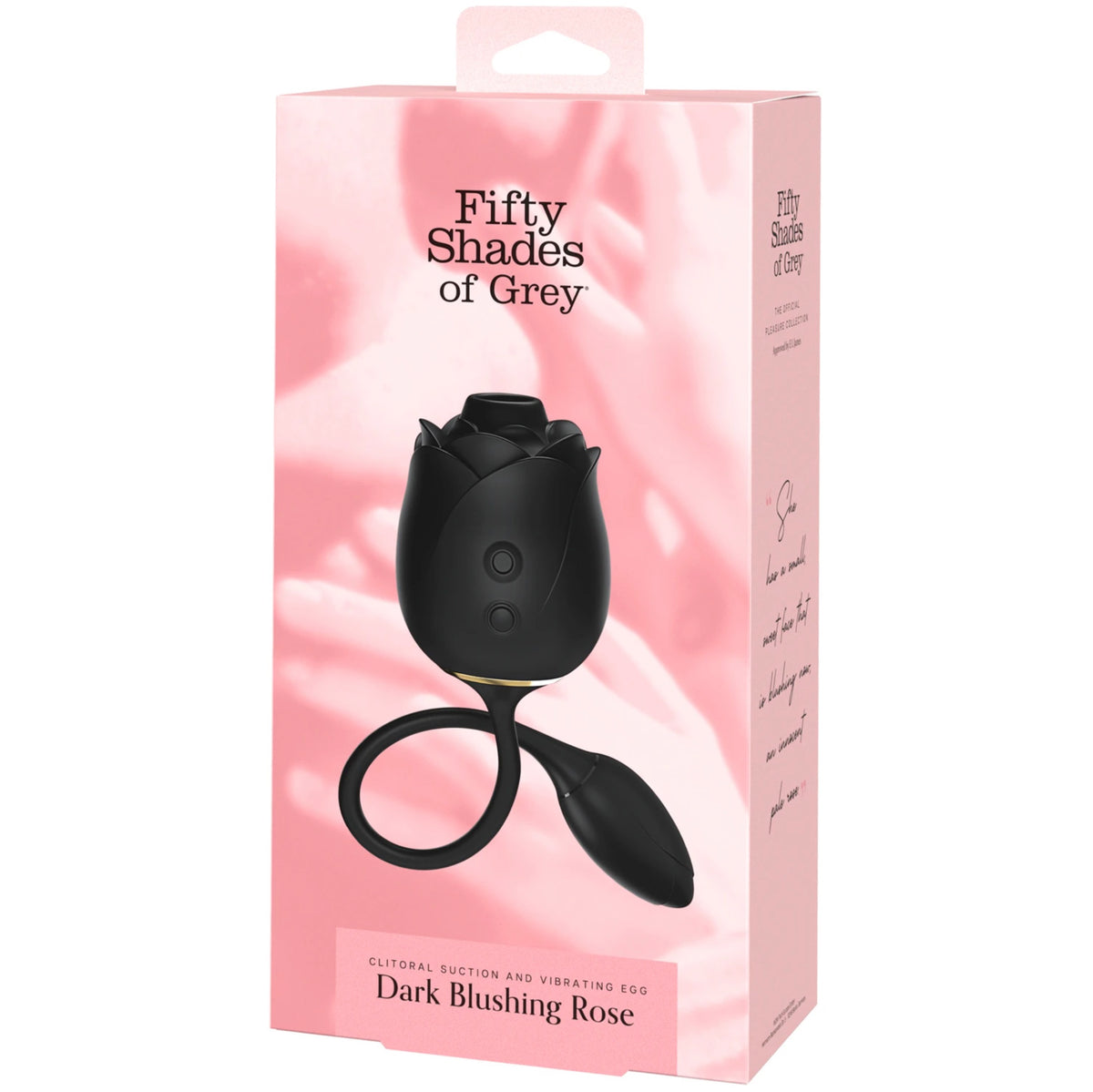 Fifty Shades of Grey Dark Blushing Rose - clitoral suction and vibrating egg