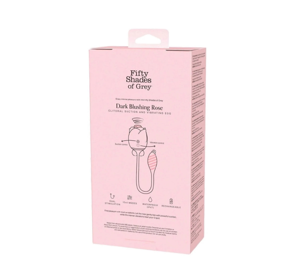 Fifty Shades of Grey Dark Blushing Rose - clitoral suction and vibrating egg