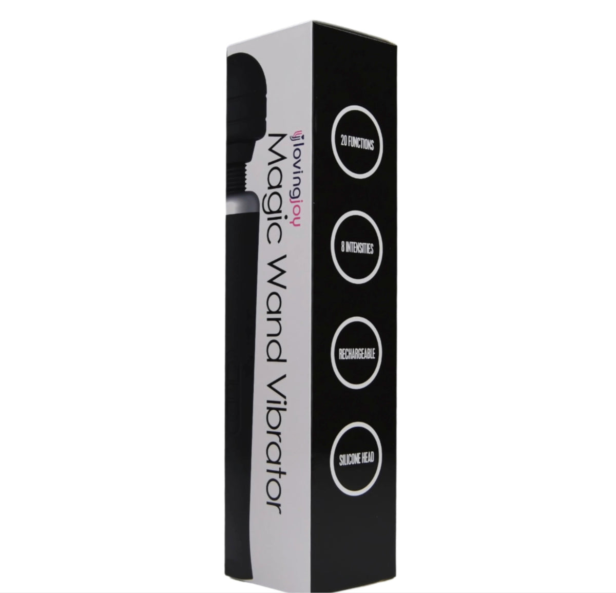 Loving Joy Rechargeable Magic Wand Vibrator Black