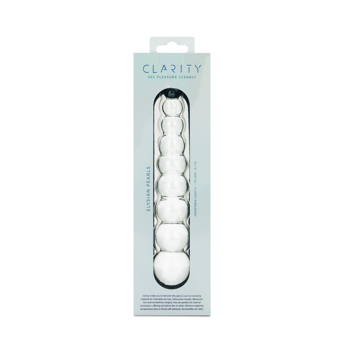 Clarity - Glass Dildo - Elysian Pearls