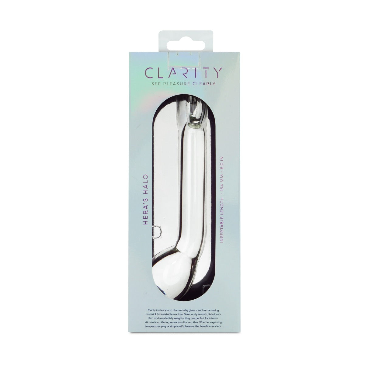 Clarity - Glass Dildo - Hera's Halo