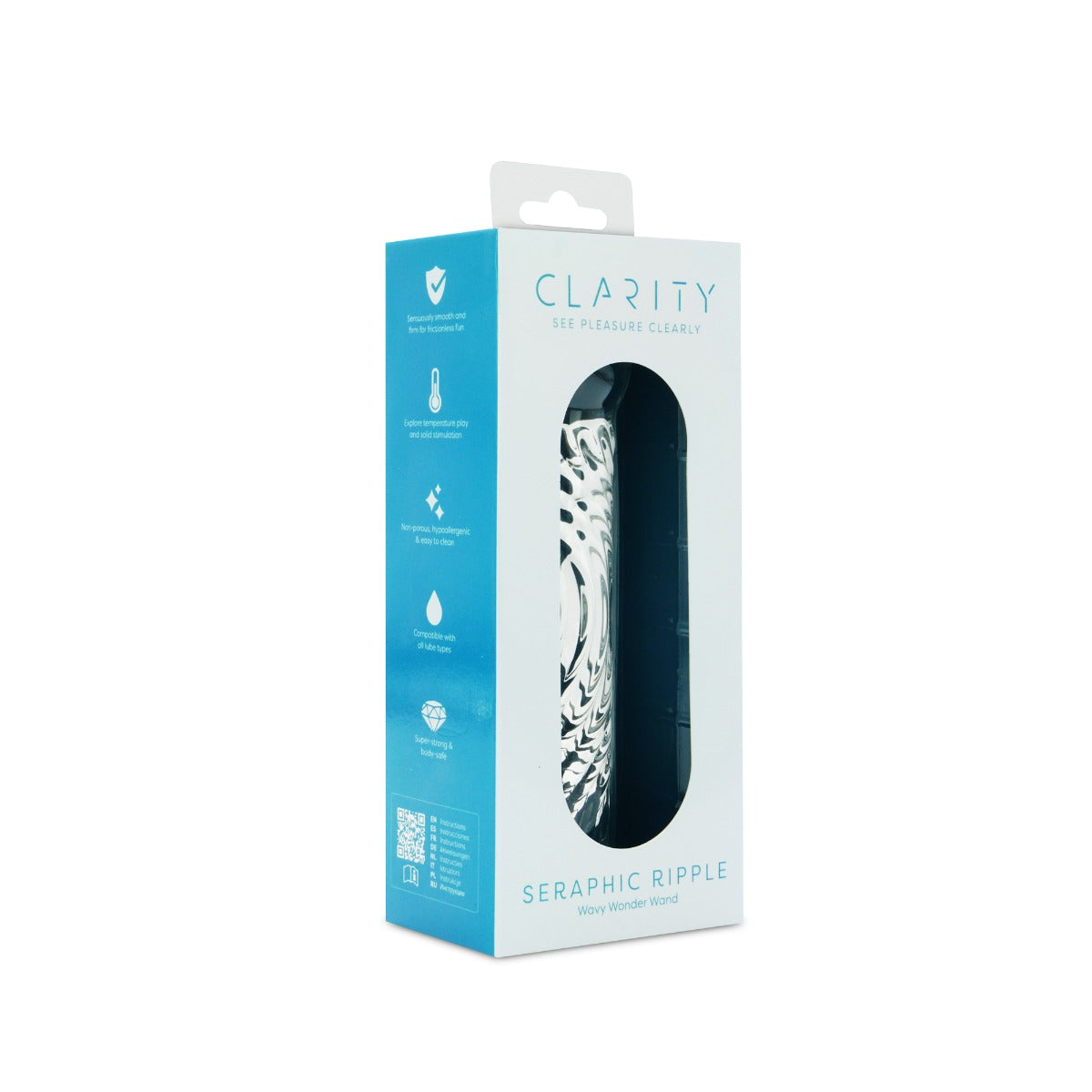 Clarity - Glass Dildo - Seraphic Ripple