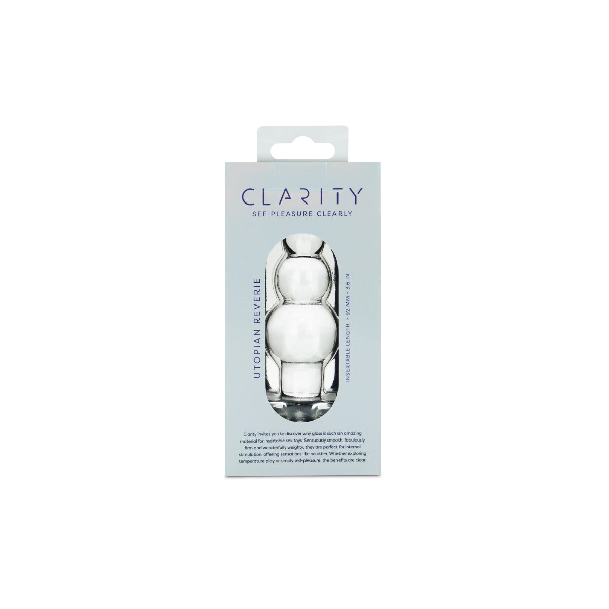 Clarity - Glass Dildo - Utopian Reverie