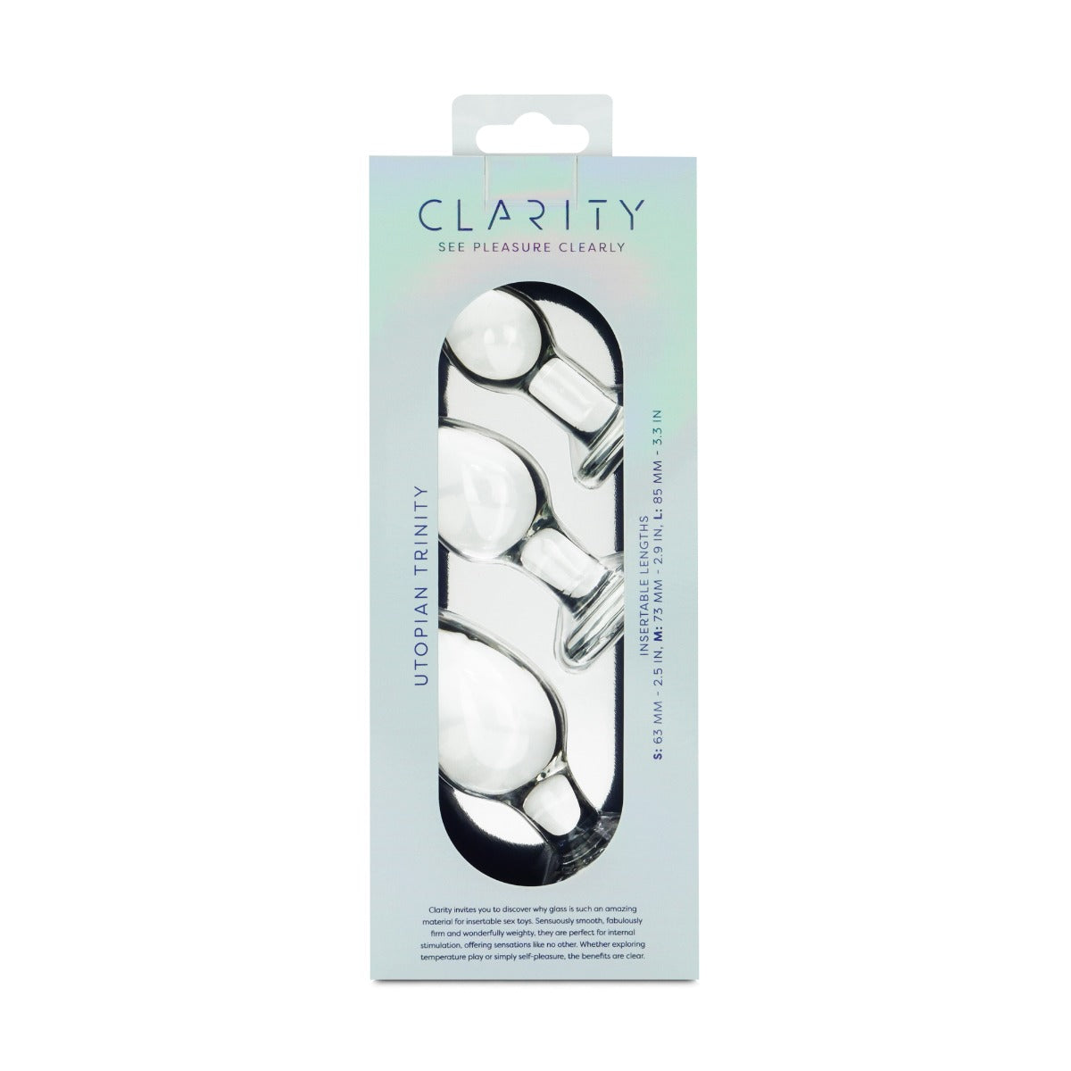Clarity - Glass Dildo - Utopian Trinity