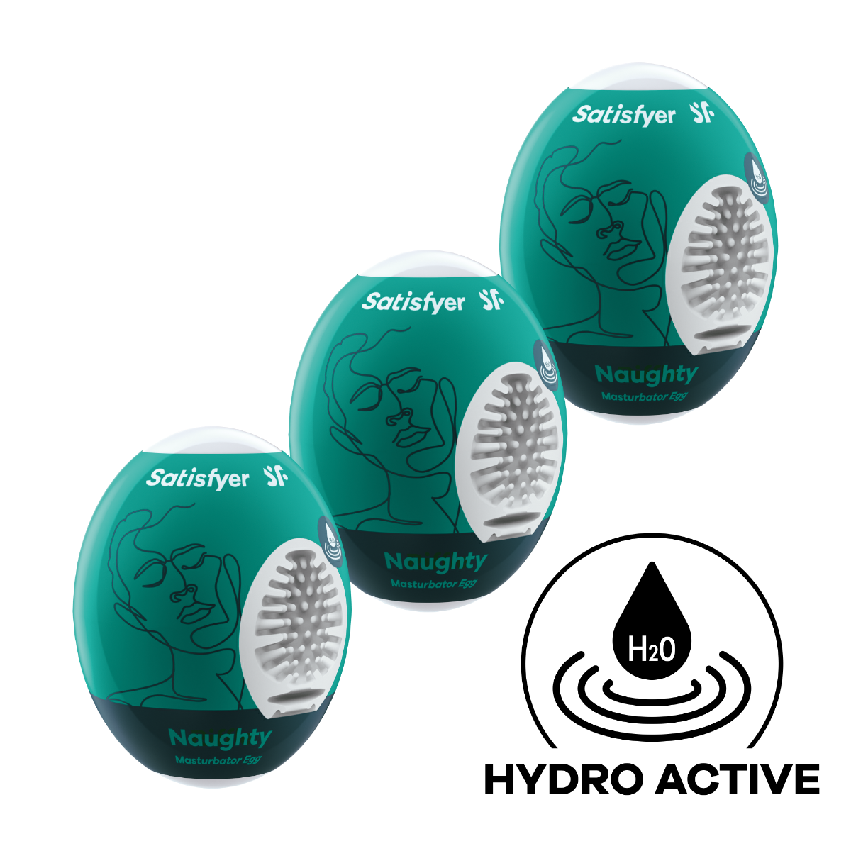Satisfyer 3er Set Naughty - Dark Green