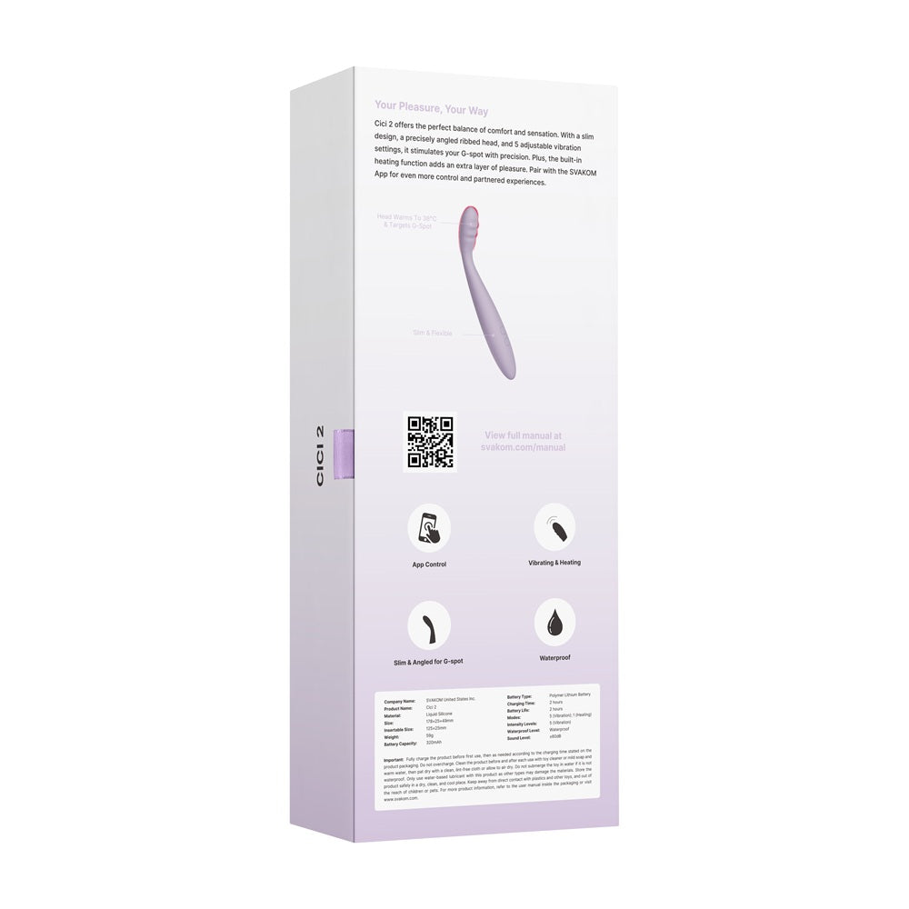 Svakom Cici 2 Flexible Head Slim Vibrator