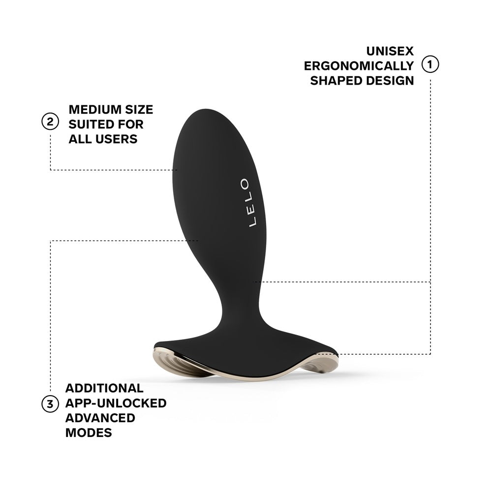 LELO Surfer 2 Unisex Anal Vibrating Plug Black