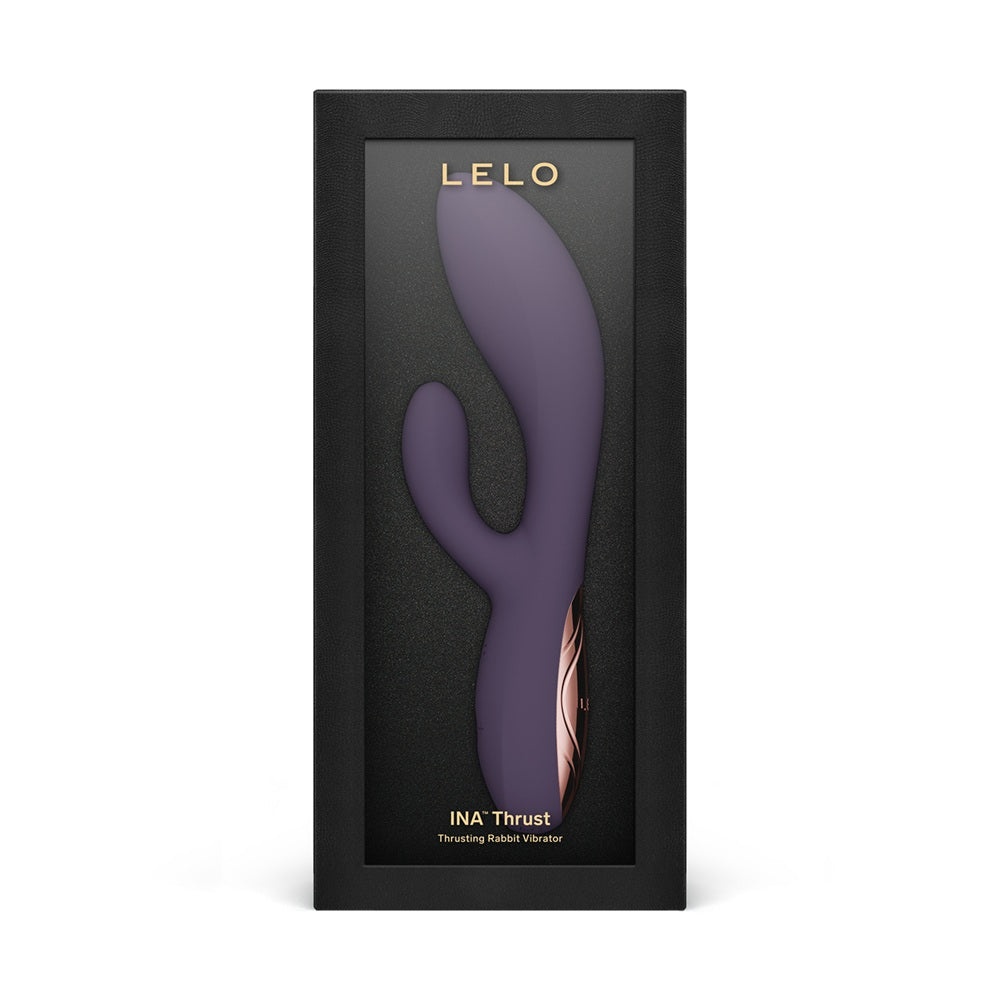 LELO Ina Thrust Thrusting Rabbit Vibrator Purple Twilight
