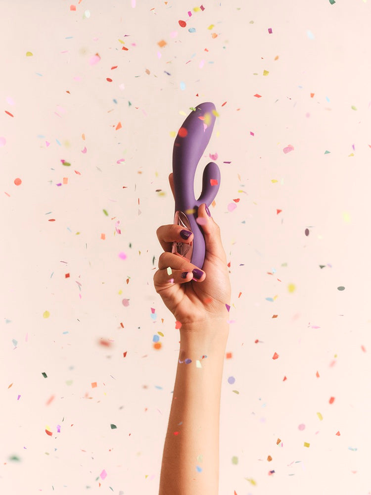 LELO Ina Thrust Thrusting Rabbit Vibrator Purple Twilight