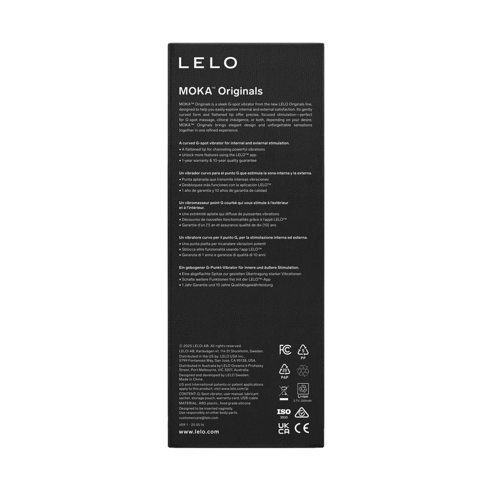 Lelo Originals MOKA G-Spot Vibrator
