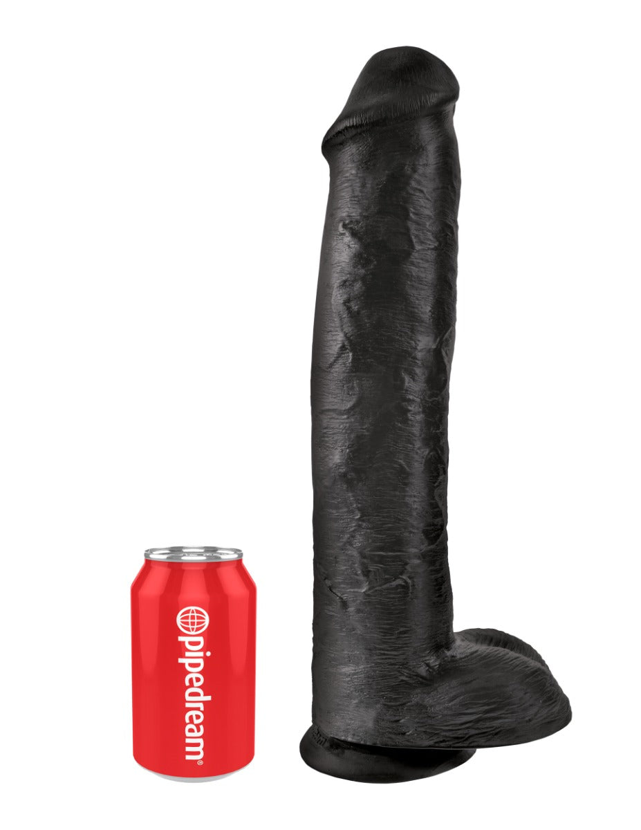 Pipedream - King Cock - 15" Cock with Balls - Black