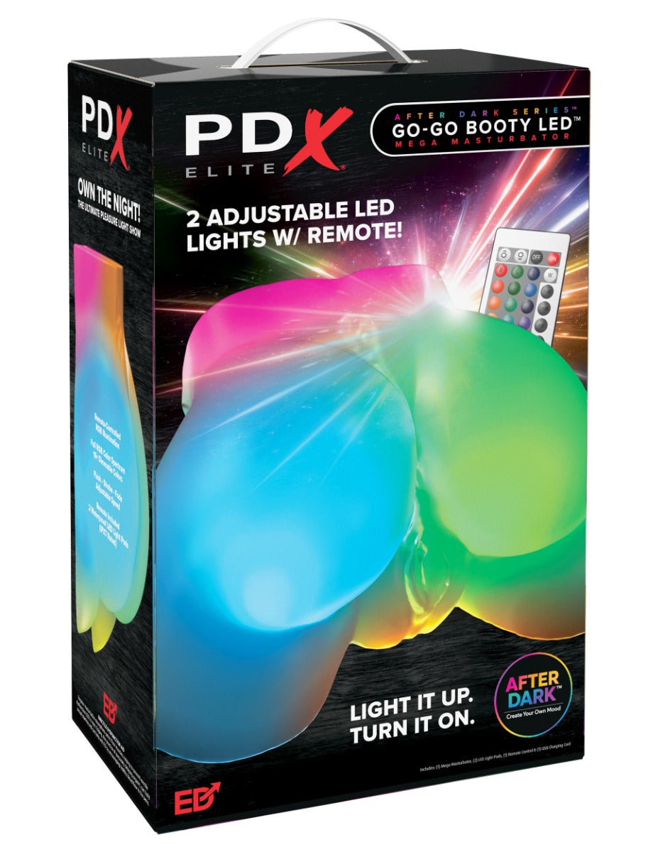 Pipedream - PDX Elite - Go-Go Booty Self-Lubricating Mega Masturbator - Frosted