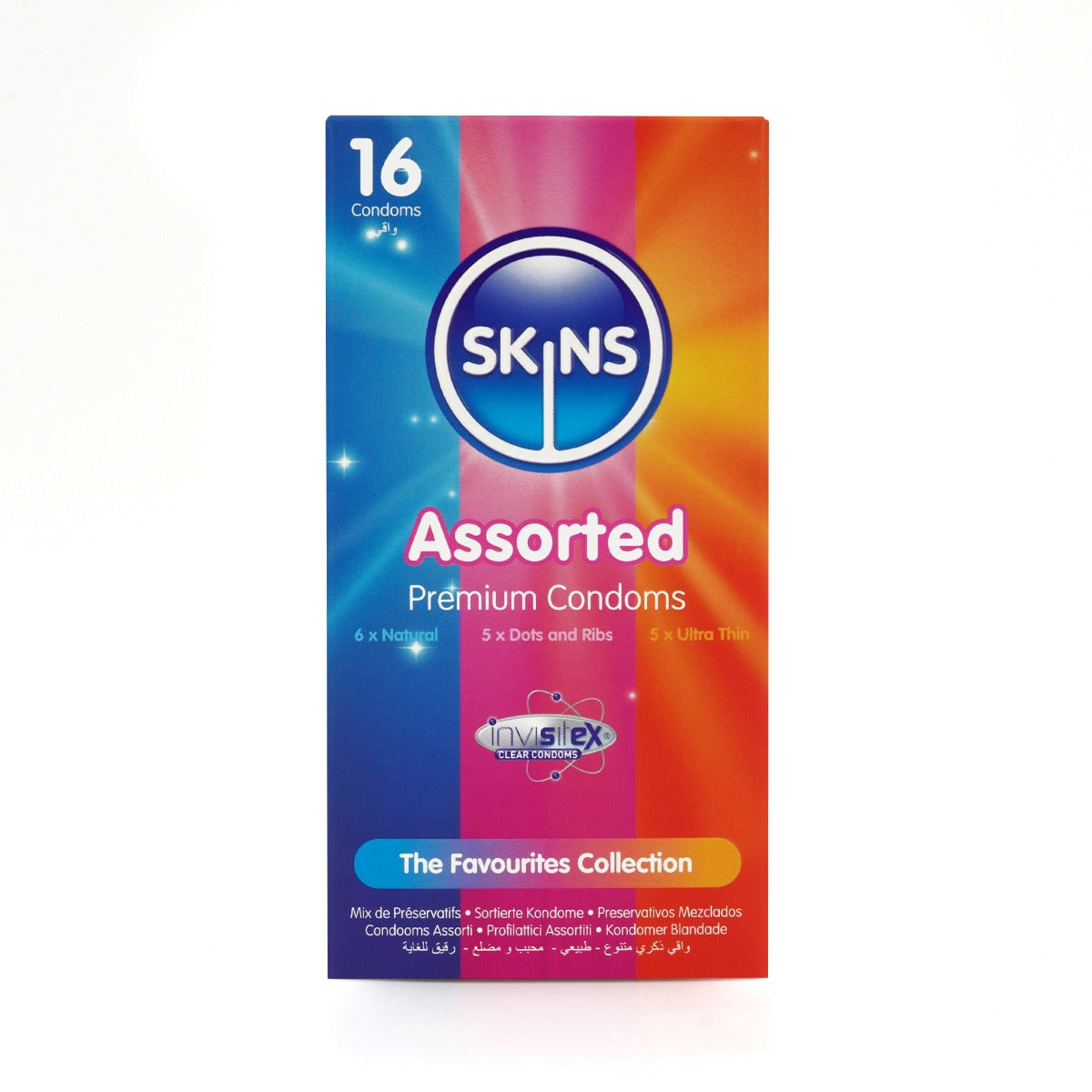 Skins Condoms Assorted 16 Pack - D&R NAT UT