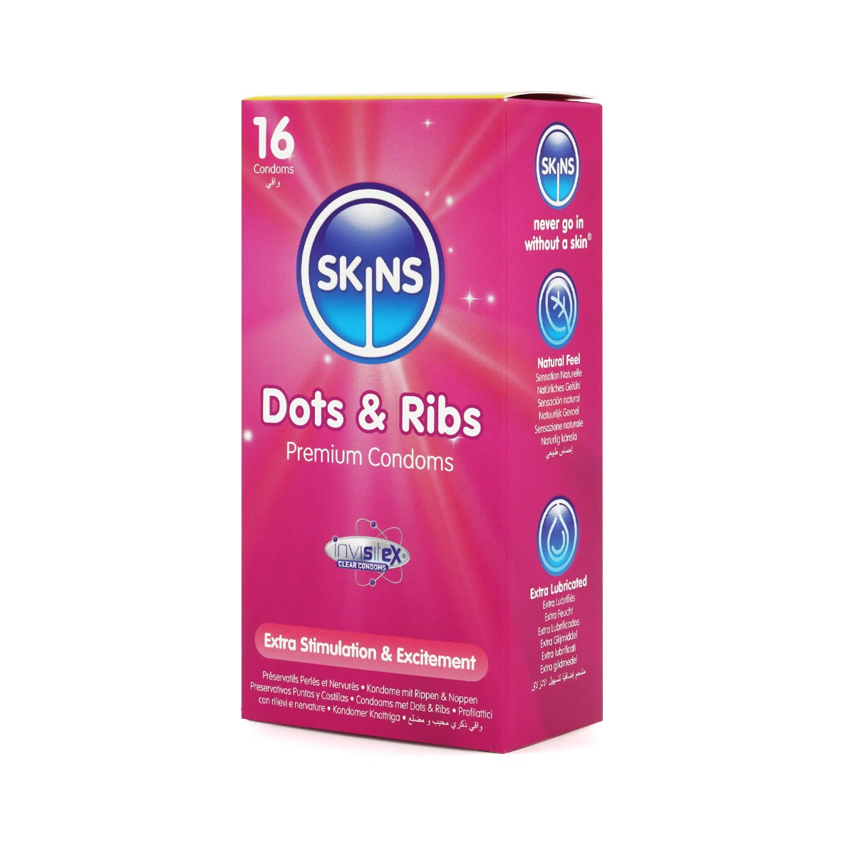 Skins Condoms Dots & Ribs 16 Pack