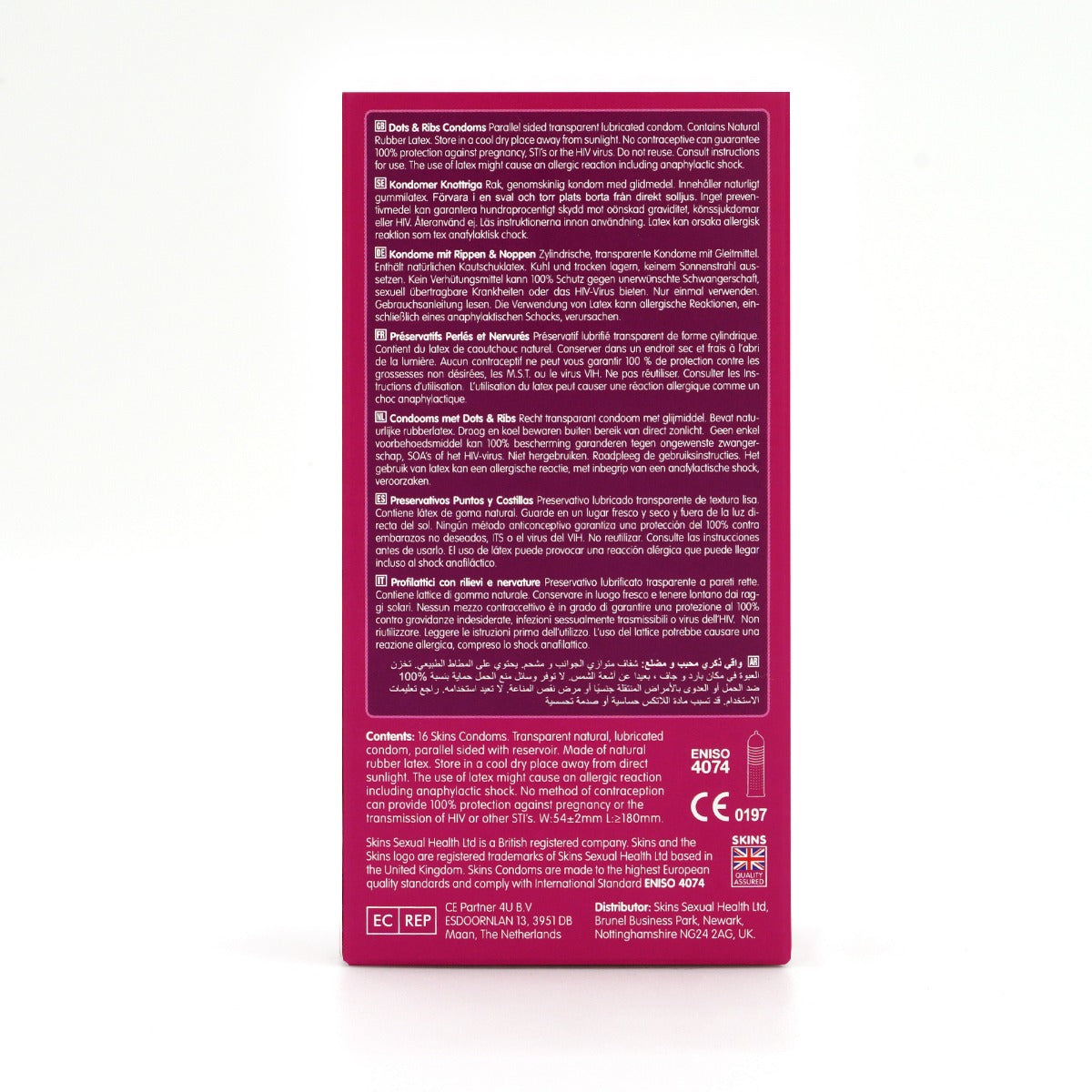 Skins Condoms Dots & Ribs 16 Pack