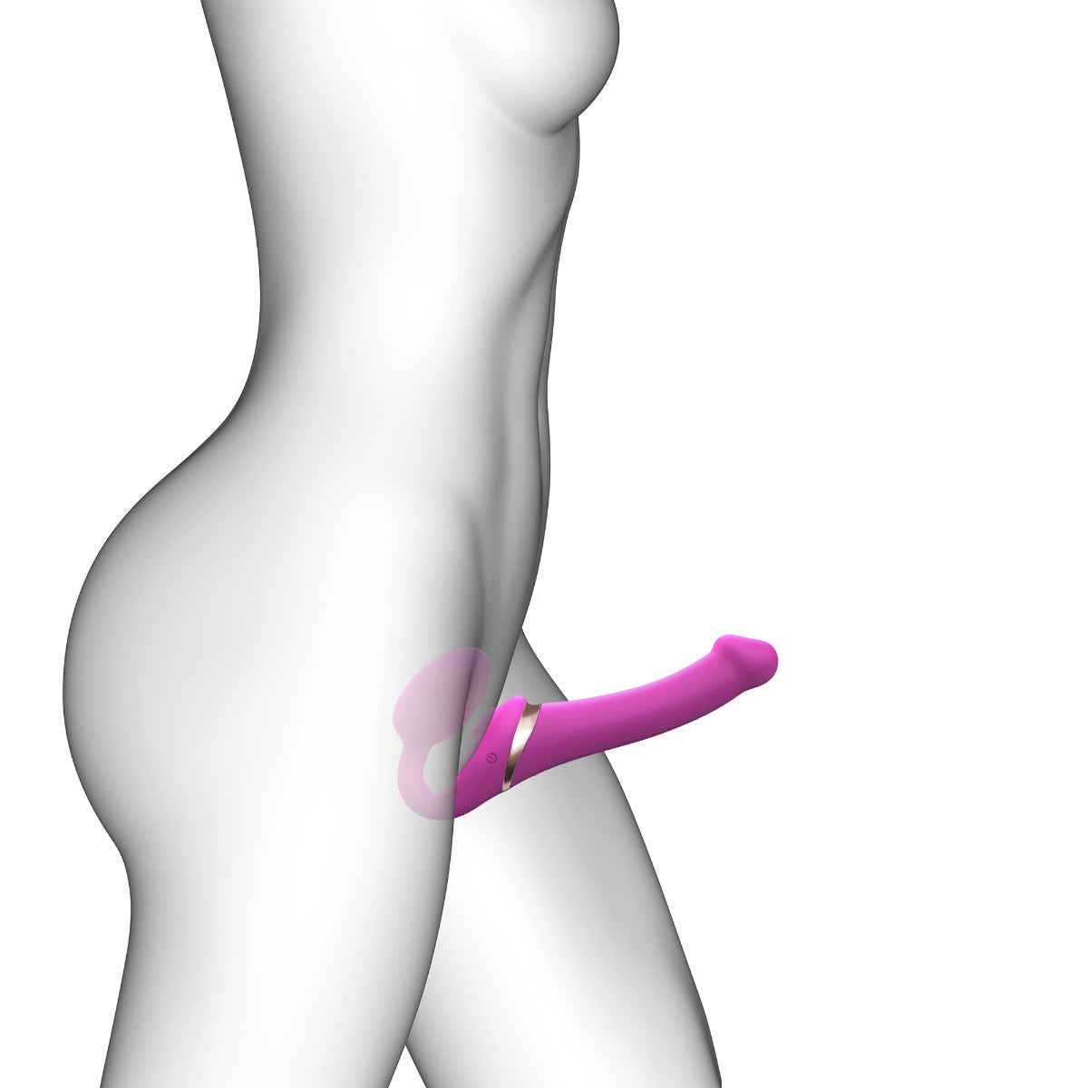 Strap On Me - Multi Orgasm Bendable Strap-On - M - Fuchsia